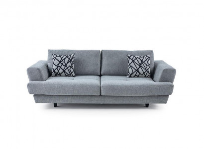 Living Room Design 3-Seater Gray Sofa Modern Luxury Fabric Sofa Exclusive